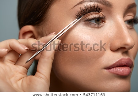 Foto stock: False Eyelashes