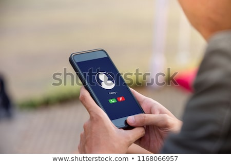 Stock fotó: Man With Smartphone Calling Someone