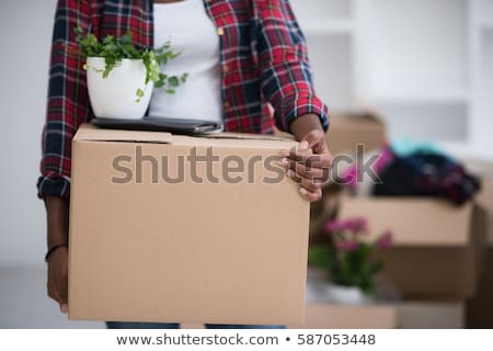 Girls Moving Boxes [[stock_photo]] © dotshock