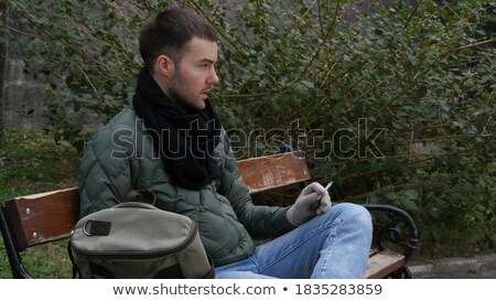 ストックフォト: Adult Bum Smoking A Spliff