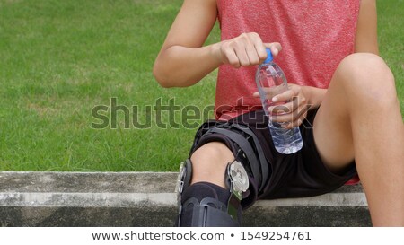 Stock photo: A Person Wearing Knee Brace