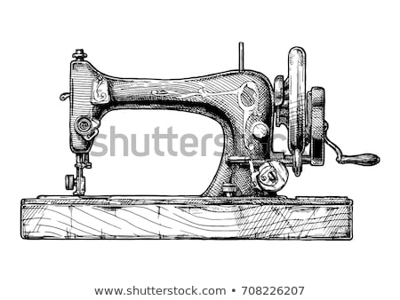 Сток-фото: Old Sewing Machine Vintage Background