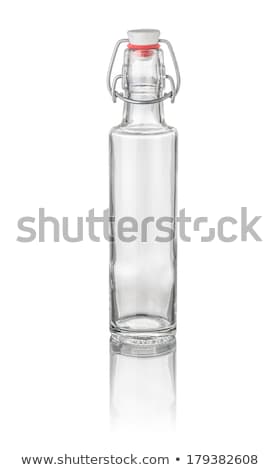 Zdjęcia stock: Isolated Round Bottle With Swing Top