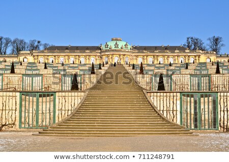 Stock fotó: Stairway Of The Sanssouci Palace In Winter Potsdam Germany