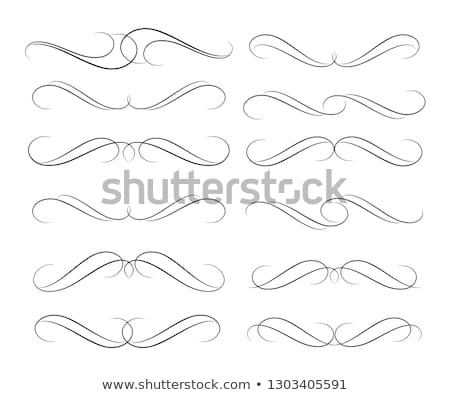 Stock photo: Collection Of Ornamental Rule Lines In Different Design Styles