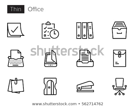Foto stock: Vector Background For Office Equipment Typewriter