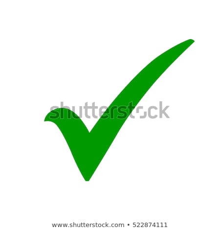 Stock photo: Tick Mark Green Vector Icon Design