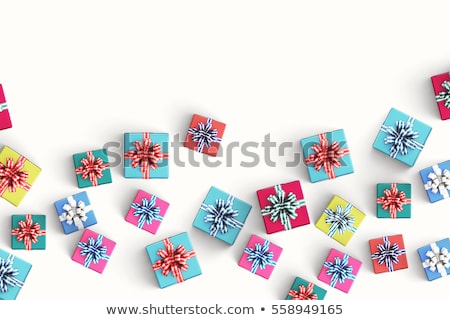 Foto stock: Res · cajas · de · regalo · con · lazos