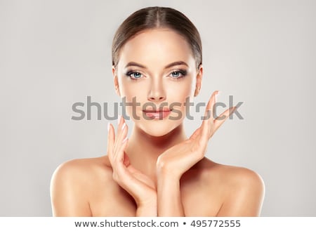 Stock photo: Smiling Young Woman Face And Shoulders