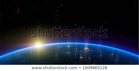 Stock photo: Planet Earth With Sunrise Vector