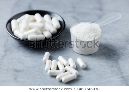 Сток-фото: Capsules Tablets Powder Closeup