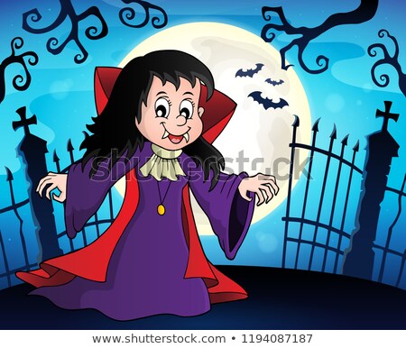 Stockfoto: Vampire Girl Theme Image 8