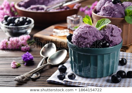 Foto stock: Berries In Bowls At Confectionery Shop Kitchen