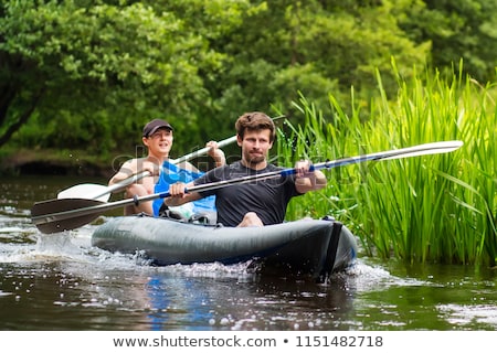 ストックフォト: Row Of Boats At Tropical Beach