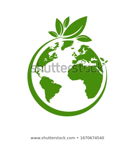 Foto stock: Save Eco Earth Symbol Isolated