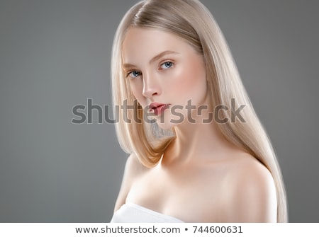 Foto stock: Young Beautiful Blonde With A Nice Manicure
