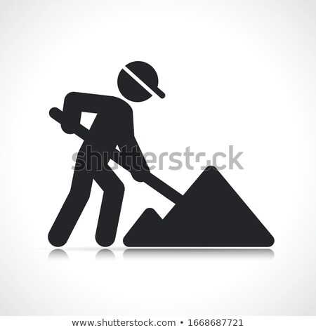 Stockfoto: Construction Worker With A Shovel