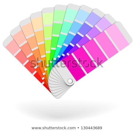 Foto stock: Color Sample Catalogue Sheaf Vector Icon