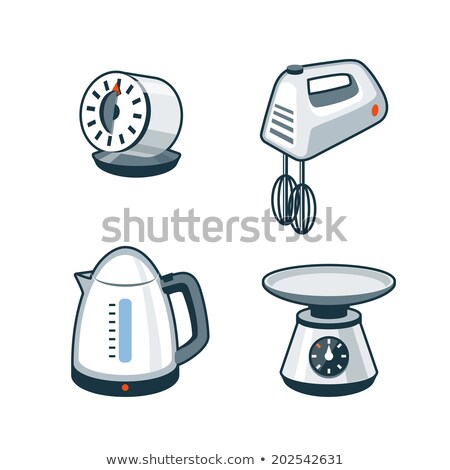 Stock photo: Home Appliances 4 - Timer Hand Mixer Electric Kettle Kitchen