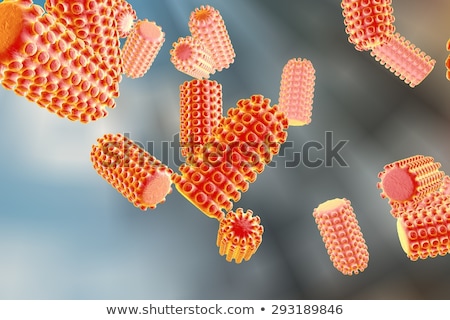 Zdjęcia stock: Digital Illustration Of Rabies Virus In Colour Background