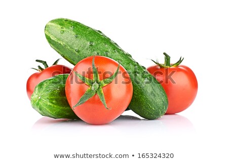 Stok fotoğraf: Cucumbers And Tomatoes
