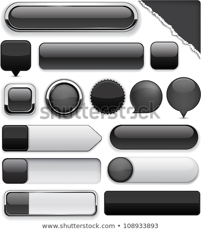 Stock fotó: Web Internet Black Vector Button Icon Design Set