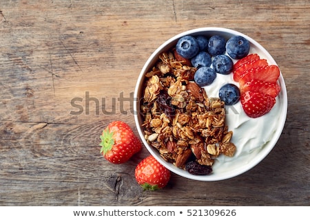 Stockfoto: Granola Cereal And Yogurt