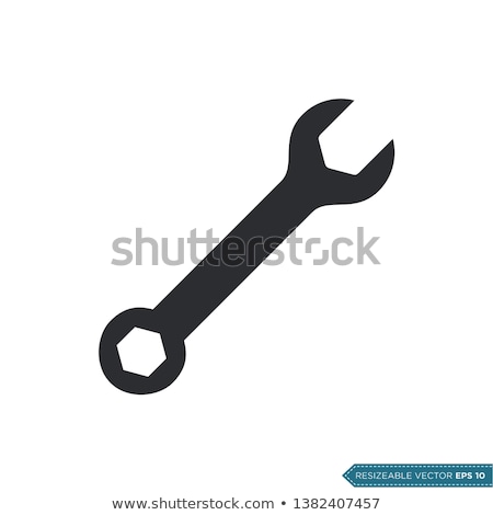 Foto stock: Wrench And Spanner Icon