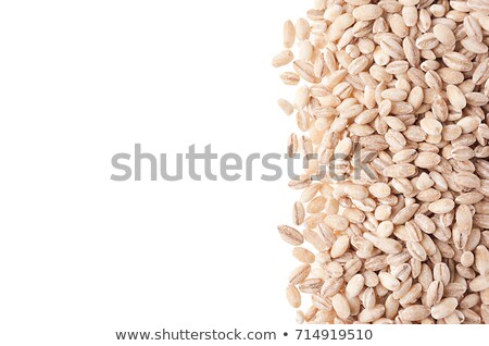 Stok fotoğraf: Pearl Barley Texture Background Top View Closeup