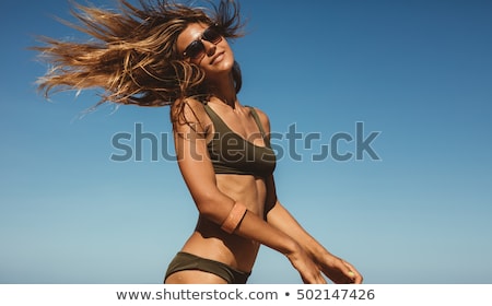 Stock fotó: Beautiful Girl On Beach