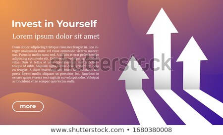 Invest In Yourself - Web Template In Trendy Colors Stock foto © Tashatuvango