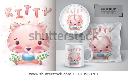 Cute Kitty Poster And Merchandising ストックフォト © rwgusev
