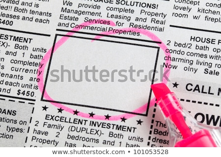 Foto stock: Classified Ad