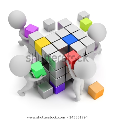 Stock photo: 3d Small People - Concept Of Creating