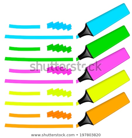 Stok fotoğraf: Orange Highlighter Pen