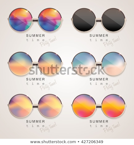 Stock photo: Mirrored Glasses