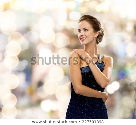 Foto stock: Woman In Evening Dress