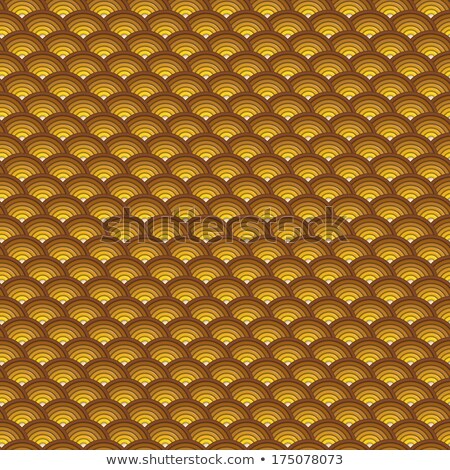 [[stock_photo]]: Backdrop 3d Concentric Pipes Pattern In Brown Yellow
