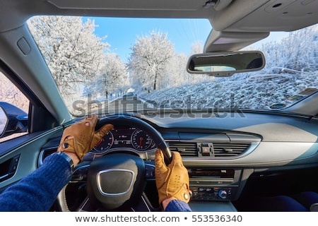 Stockfoto: Driver Windscreen Point Of View