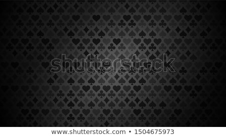 Zdjęcia stock: Luxury Black Poker Background With Card Symbols