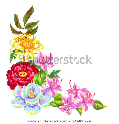 [[stock_photo]]: Ordure · de · coin · de · fleurs · tropicales