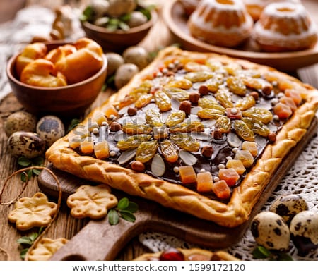 Stockfoto: Easter Cake - Mazurek And Easter Candies