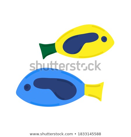 Stockfoto: Underwater Wallpaper With Surgeon Fish Vector Illustration