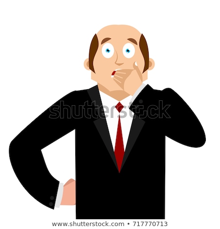 Foto stock: Omg Boss Facepalm Oh My God Businessman Is Frustrated Disappoi