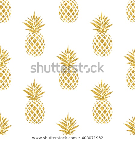 ストックフォト: Seamless Pattern With Pineapple Illustrator Design Graphic