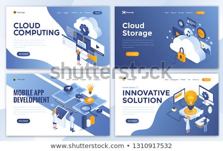 Stockfoto: Innovative Solution Concept Landing Page