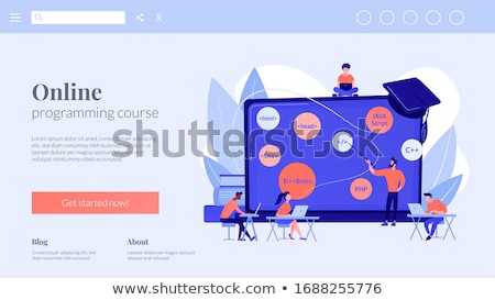 [[stock_photo]]: Coding Workshop Concept Landing Page