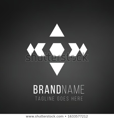 ストックフォト: Logistics Or Delivery Logo Template Hexagon With Four Arrows In Different Directions Express Money