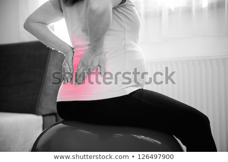 Stock fotó: Pregnancy Massaging Back Pain