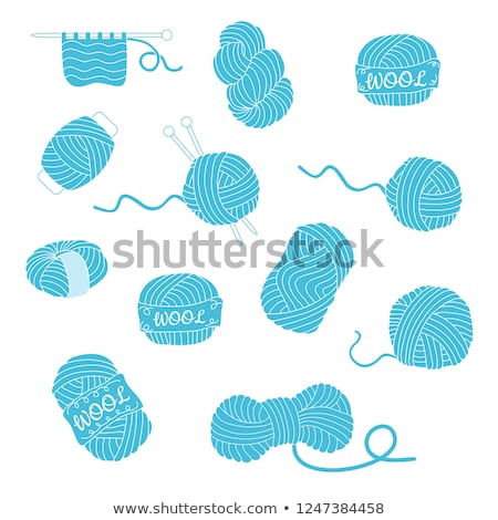 Stockfoto: Blue Knitted Wool